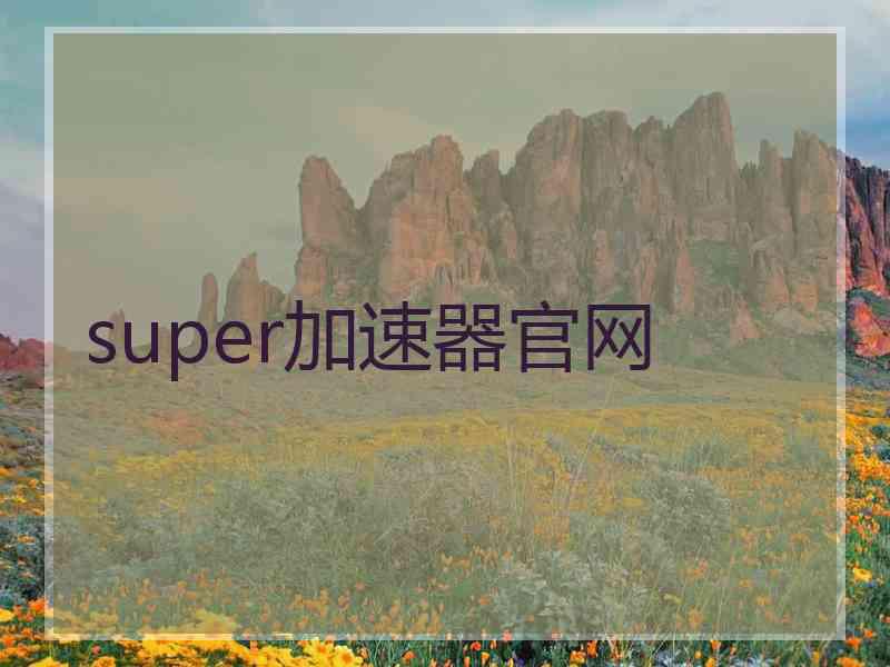 super加速器官网